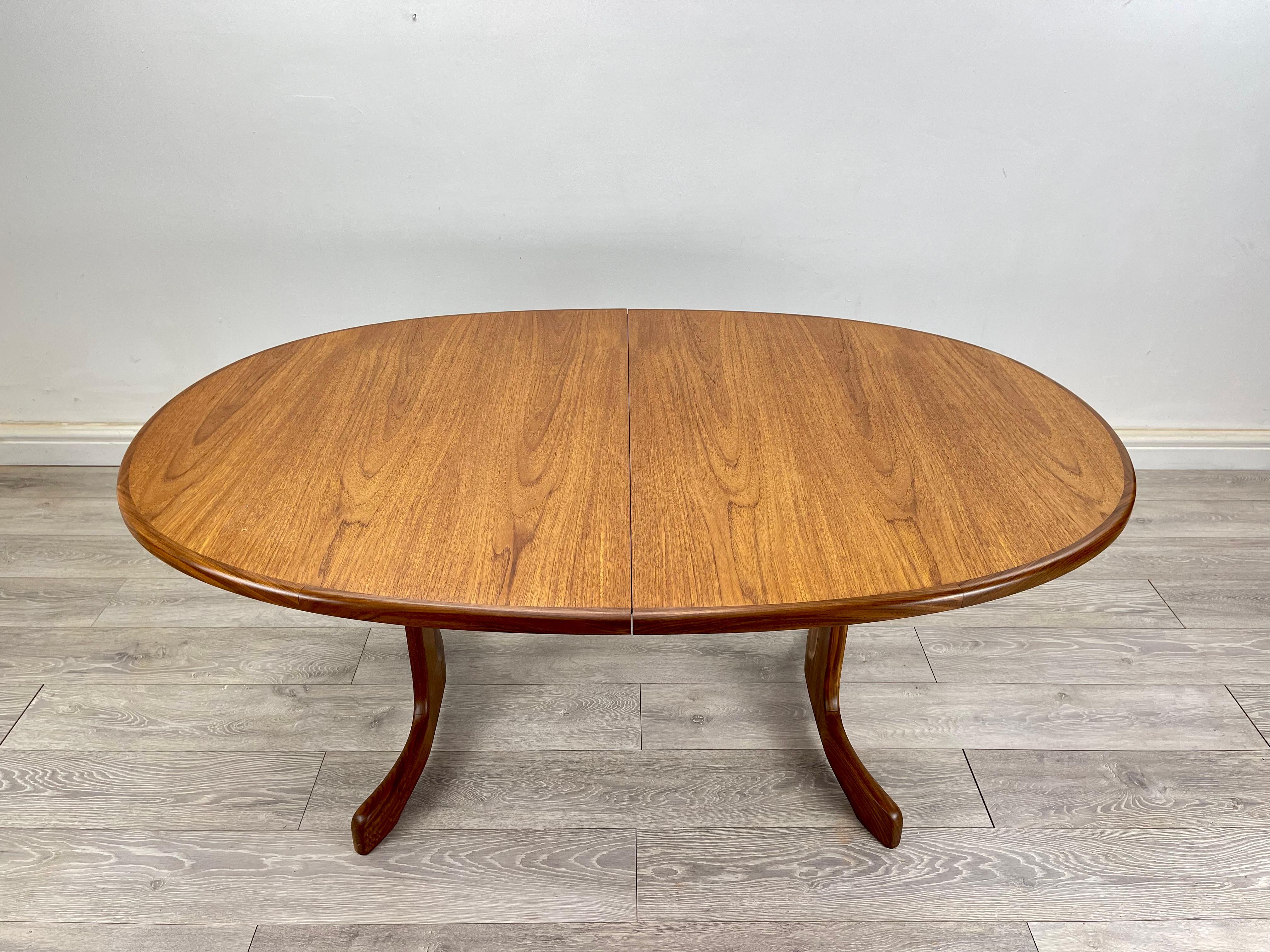 Lacquered Midcentury G Plan Teak Dining Table