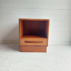 Mid Century G Plan Teak Fresco Bedside Cabinet Nightstand 1960s 70s