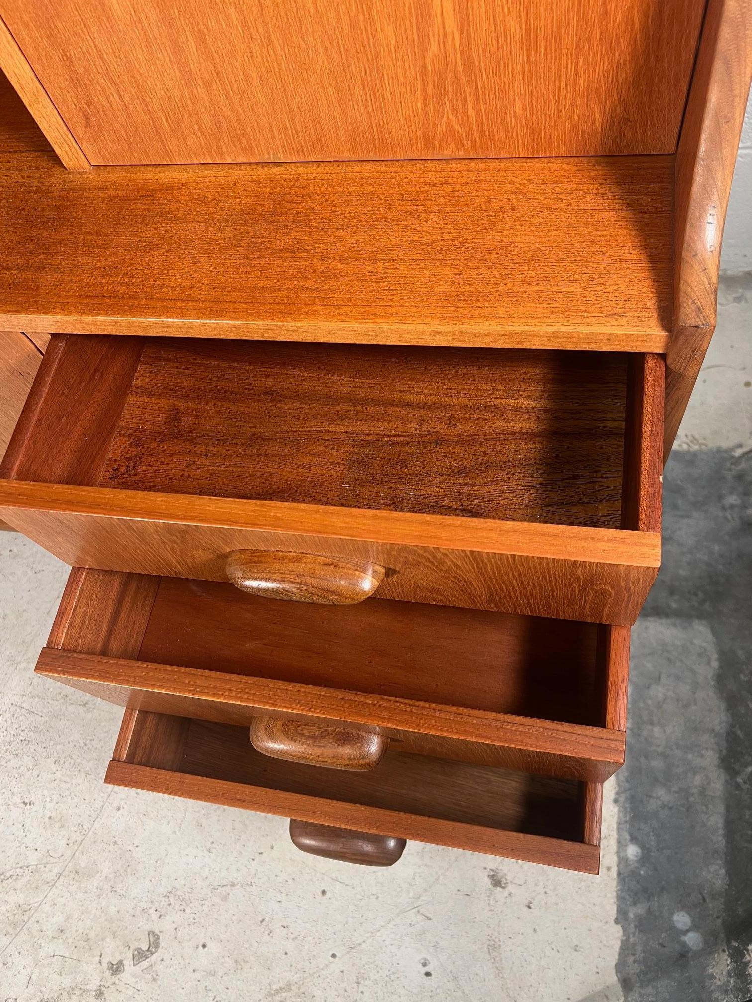 Mid Century G Plan Teak Highboard Credenza Server With Secretary Bar 4