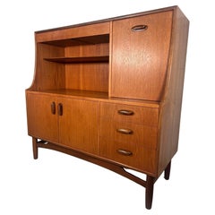 Vintage Mid Century G Plan Teak Highboard Credenza Server With Secretary Bar