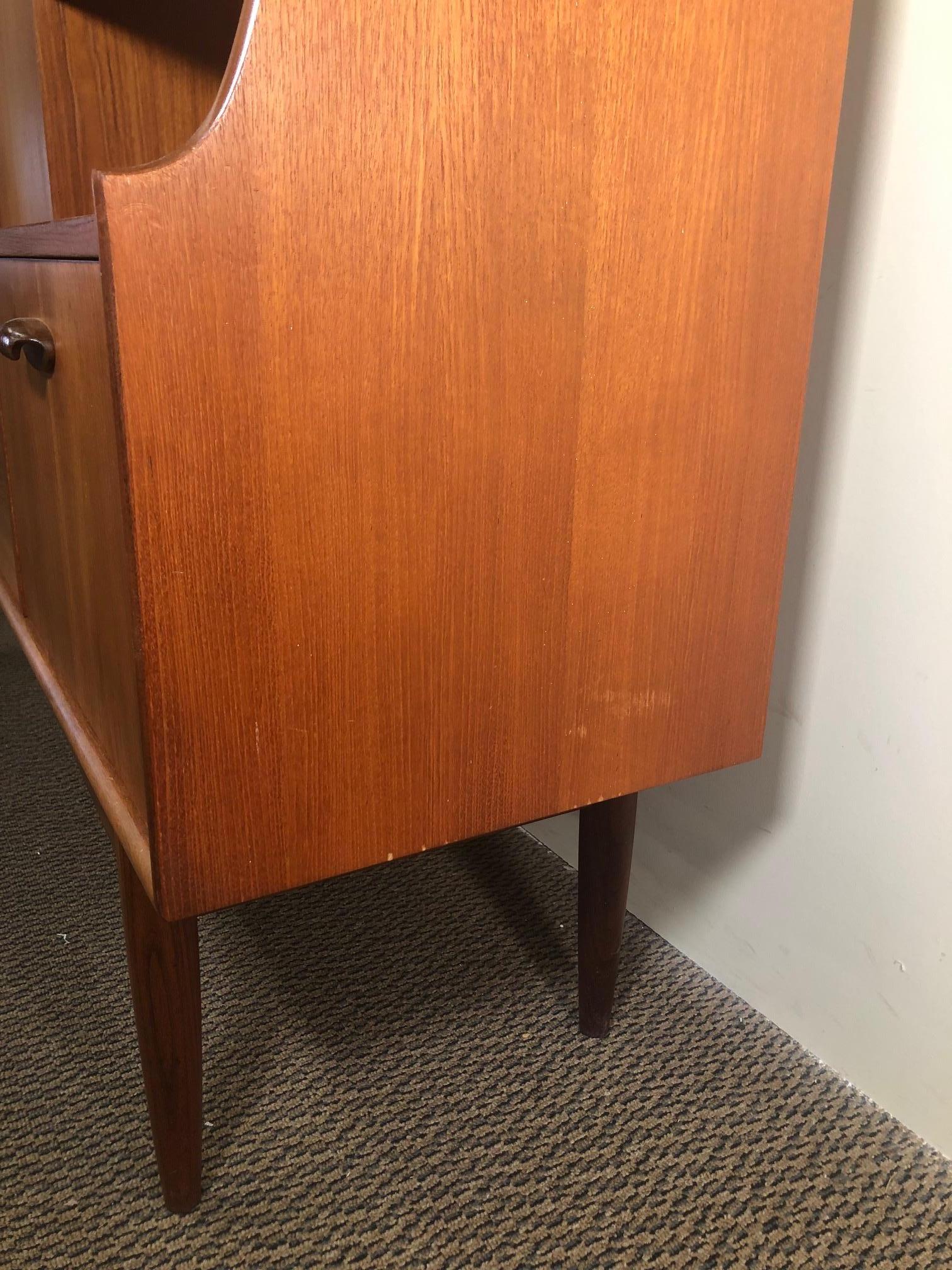 Midcentury G Plan Teak Highboard Credenza with Secretary For Sale 9