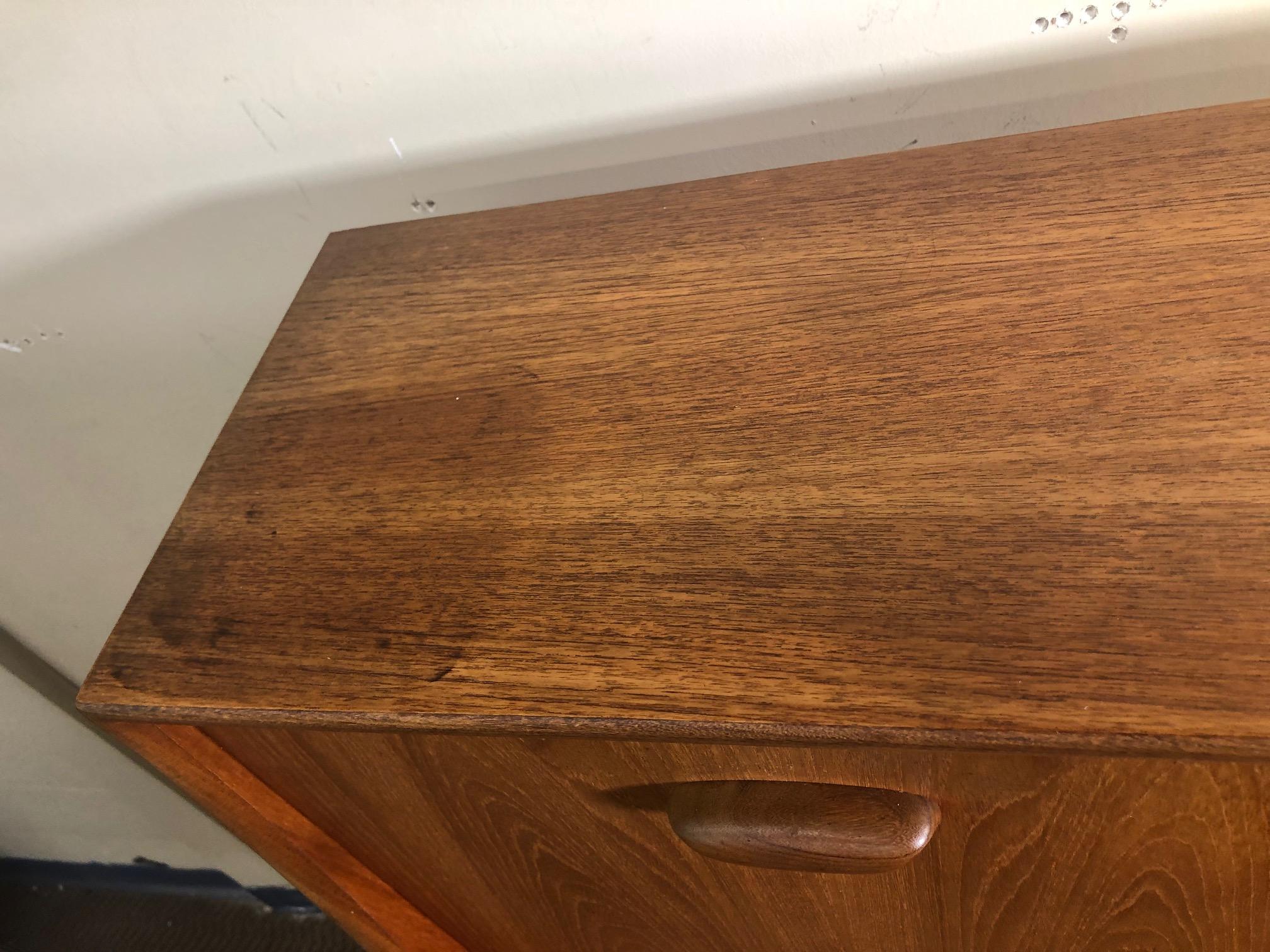 Midcentury G Plan Teak Highboard Credenza with Secretary For Sale 12