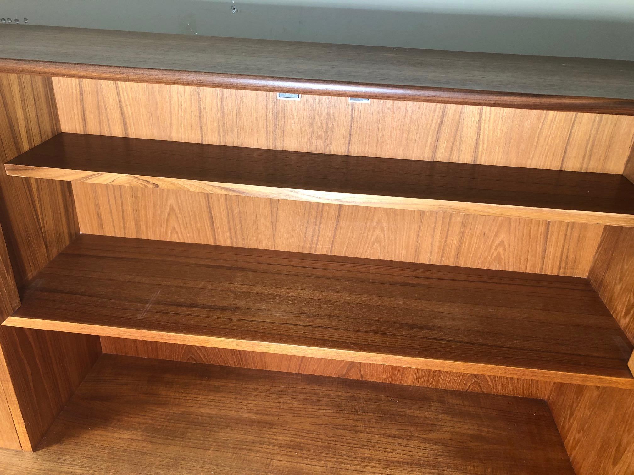 Midcentury G Plan Teak Highboard Credenza with Secretary For Sale 2