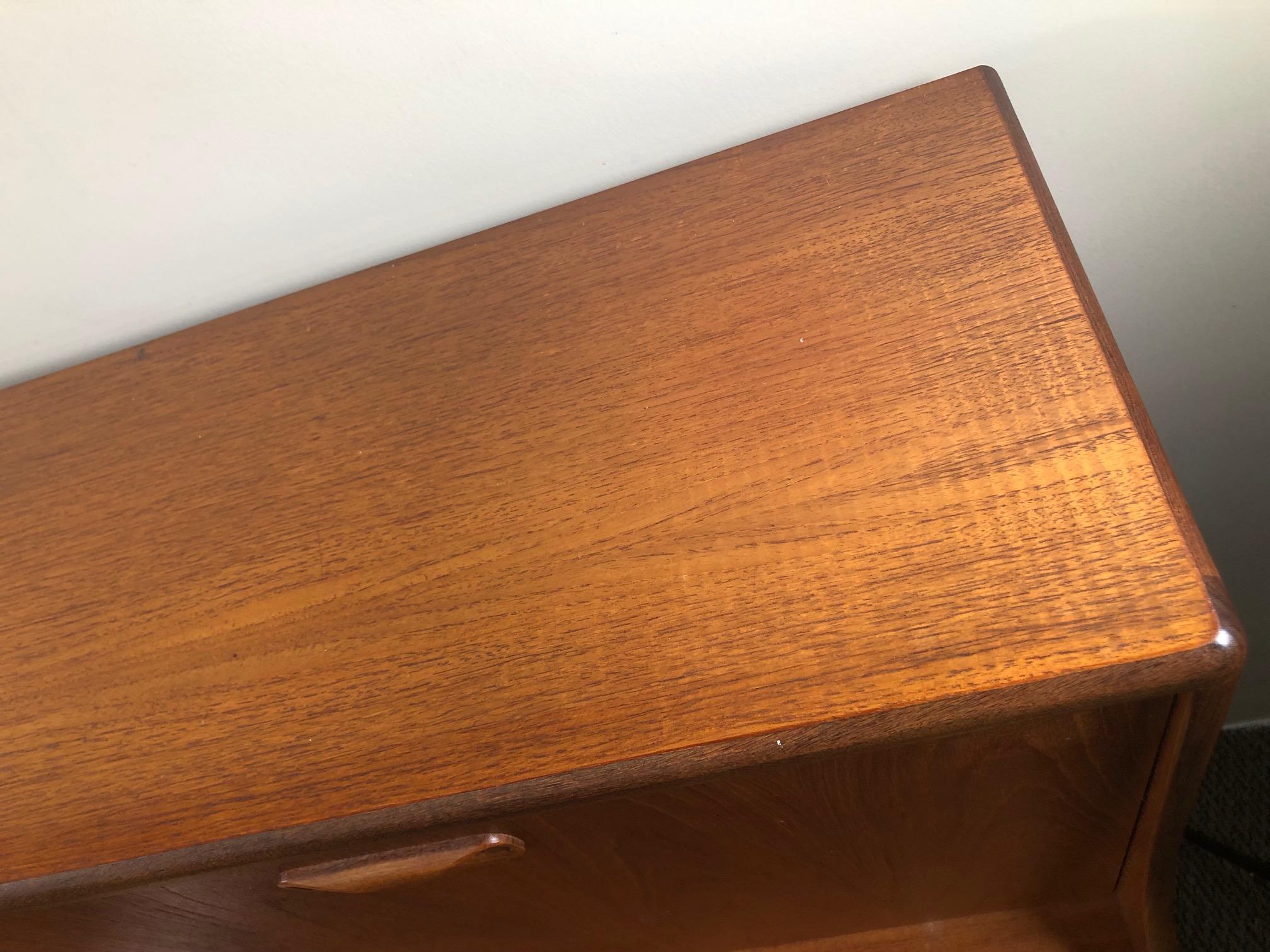Midcentury G Plan Teak Highboard Credenza with Secretary or Bar For Sale 10