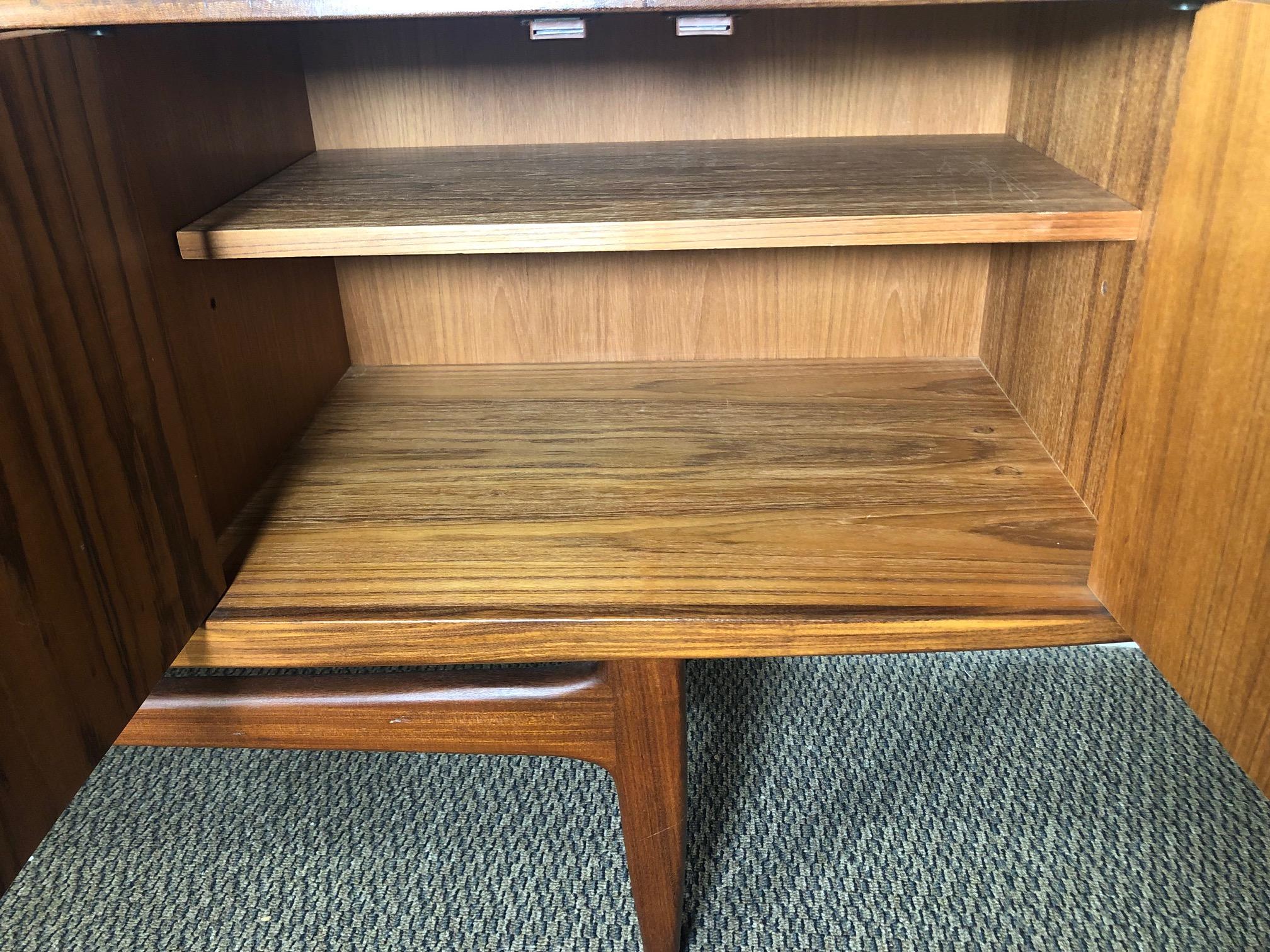 Midcentury G Plan Teak Highboard Credenza with Secretary or Bar For Sale 1