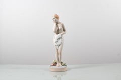 Mid-Century G. Ronzan Porcelain Femal Nude Figure Italian Manifacture from 1950