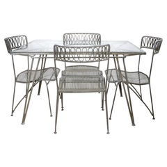 Juego de comedor de jardín de mediados de siglo Maurizio Tempestini para Salterini