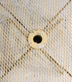 Mid Century Garden Patio Poolside Metal Dining Table by Woodard  c 1950/60's