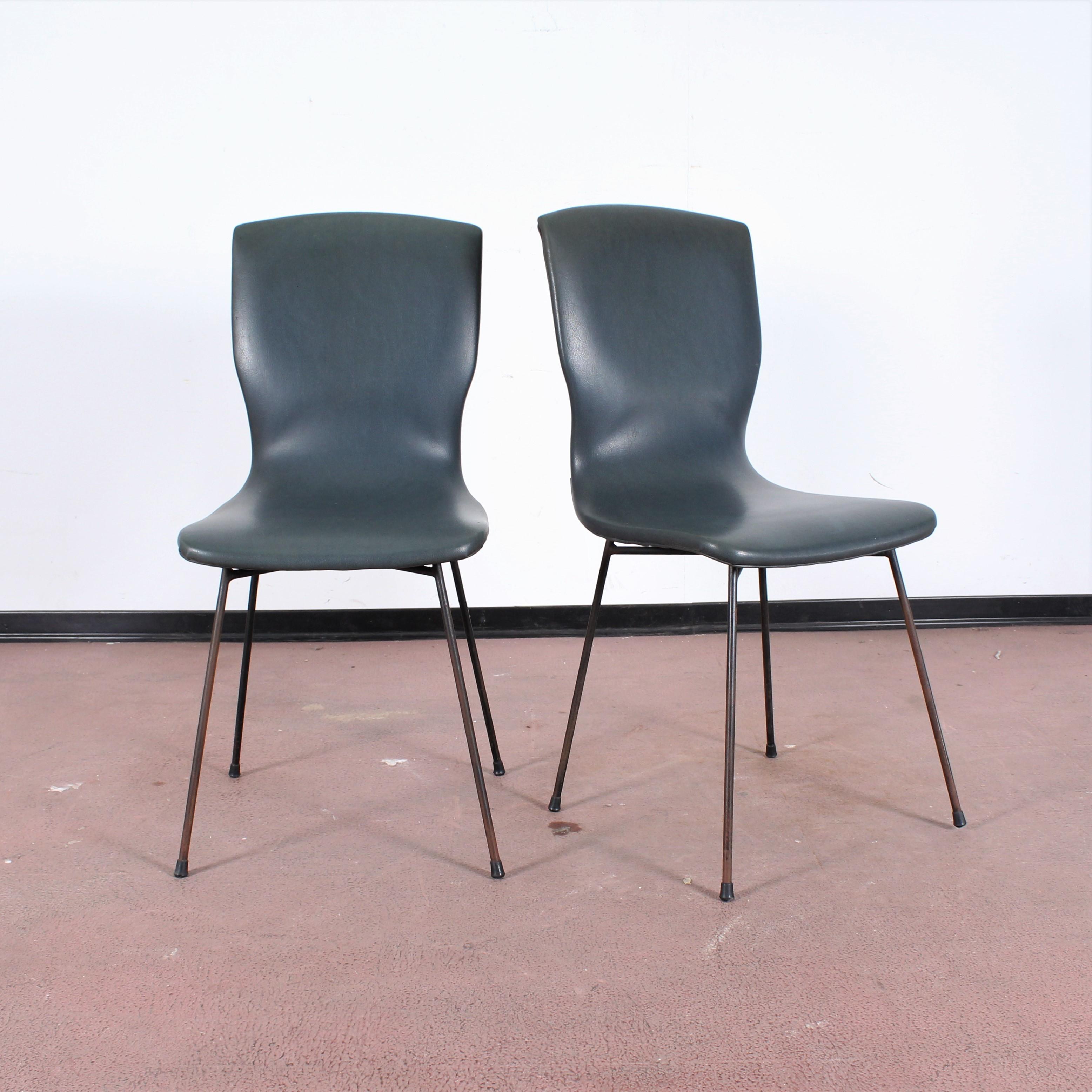 Midcentury Gastone Rinaldi Modern Dining Chairs Set of 4, 1960s, Italy 4