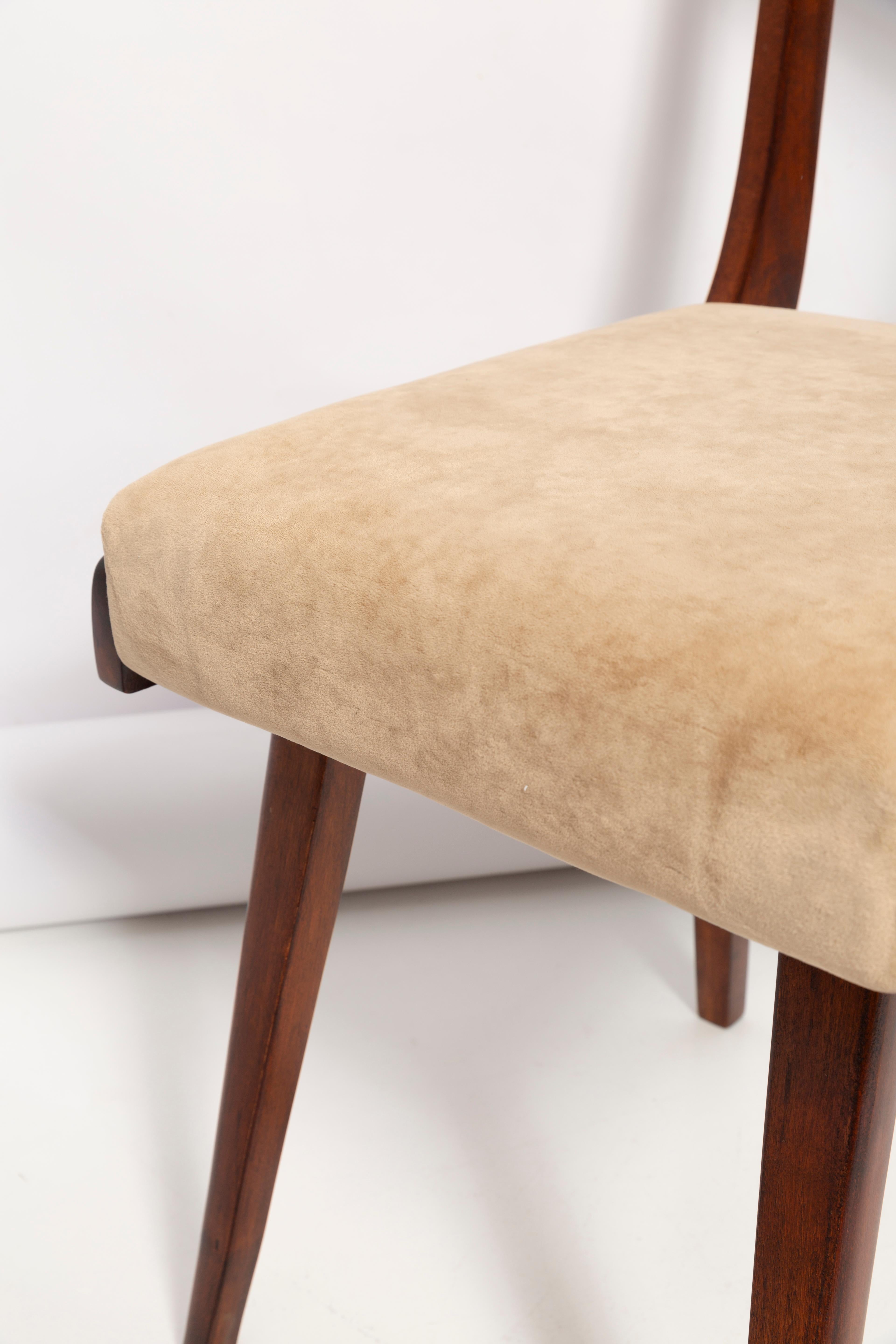 Mid-Century-Stuhl Gazelle aus beigem Holz, Europa, 1960er Jahre im Angebot 2