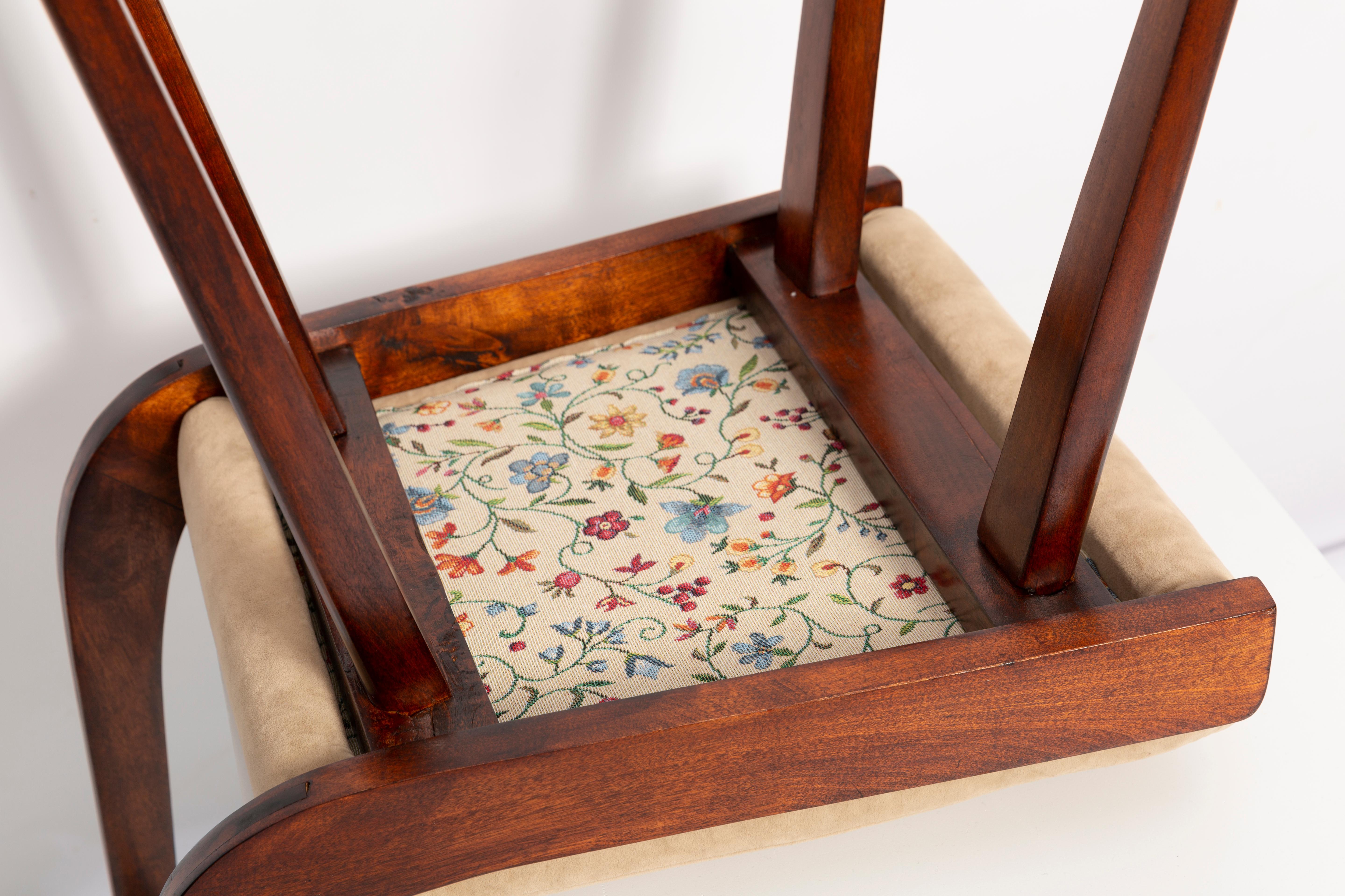 Mid-Century-Stuhl Gazelle aus beigem Holz, Europa, 1960er Jahre im Angebot 5