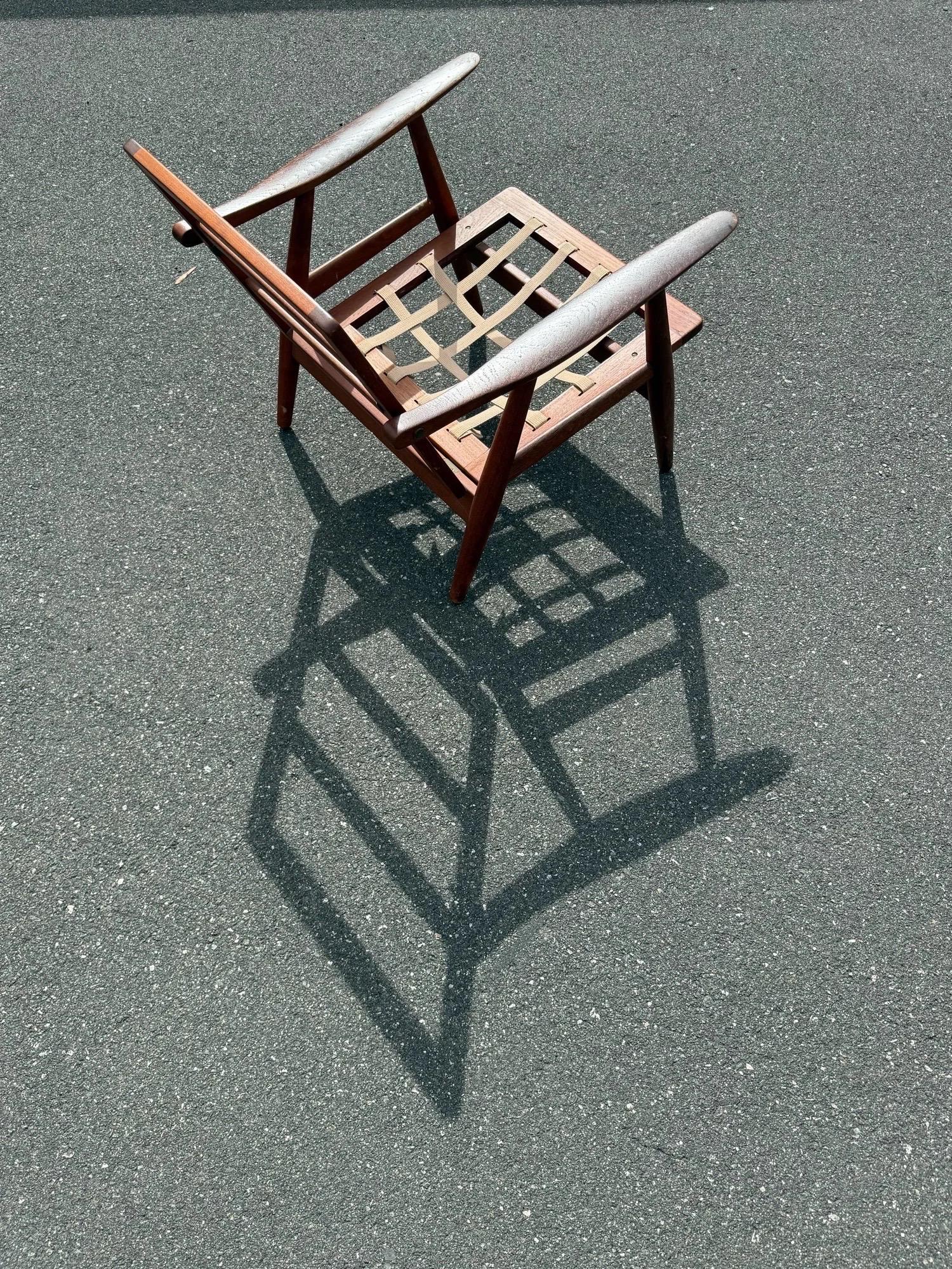 GE-270 Loungesessel aus der Jahrhundertmitte von Hans J. Wegner für Getama im Angebot 4