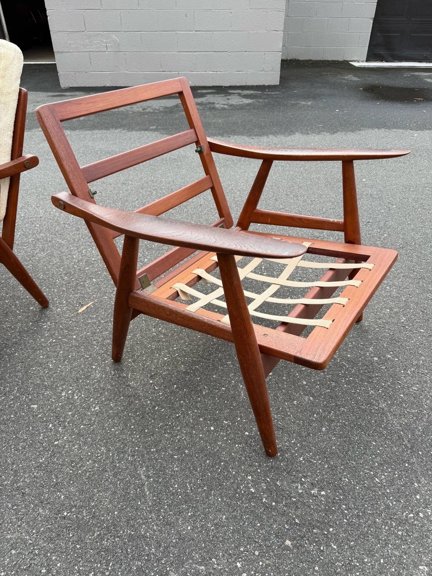 GE-270 Loungesessel aus der Jahrhundertmitte von Hans J. Wegner für Getama im Angebot 6