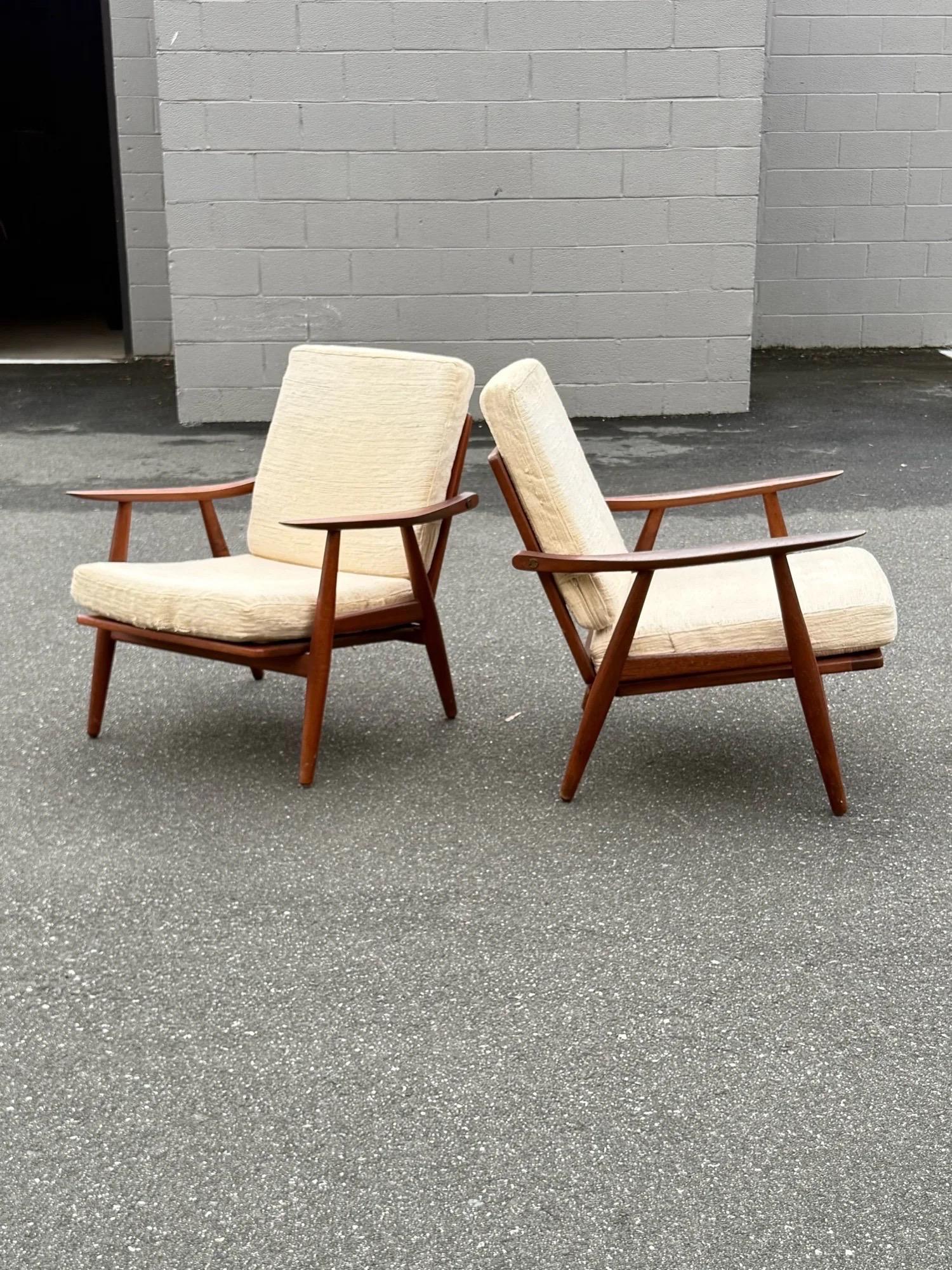 GE-270 Loungesessel aus der Jahrhundertmitte von Hans J. Wegner für Getama (Dänisch) im Angebot