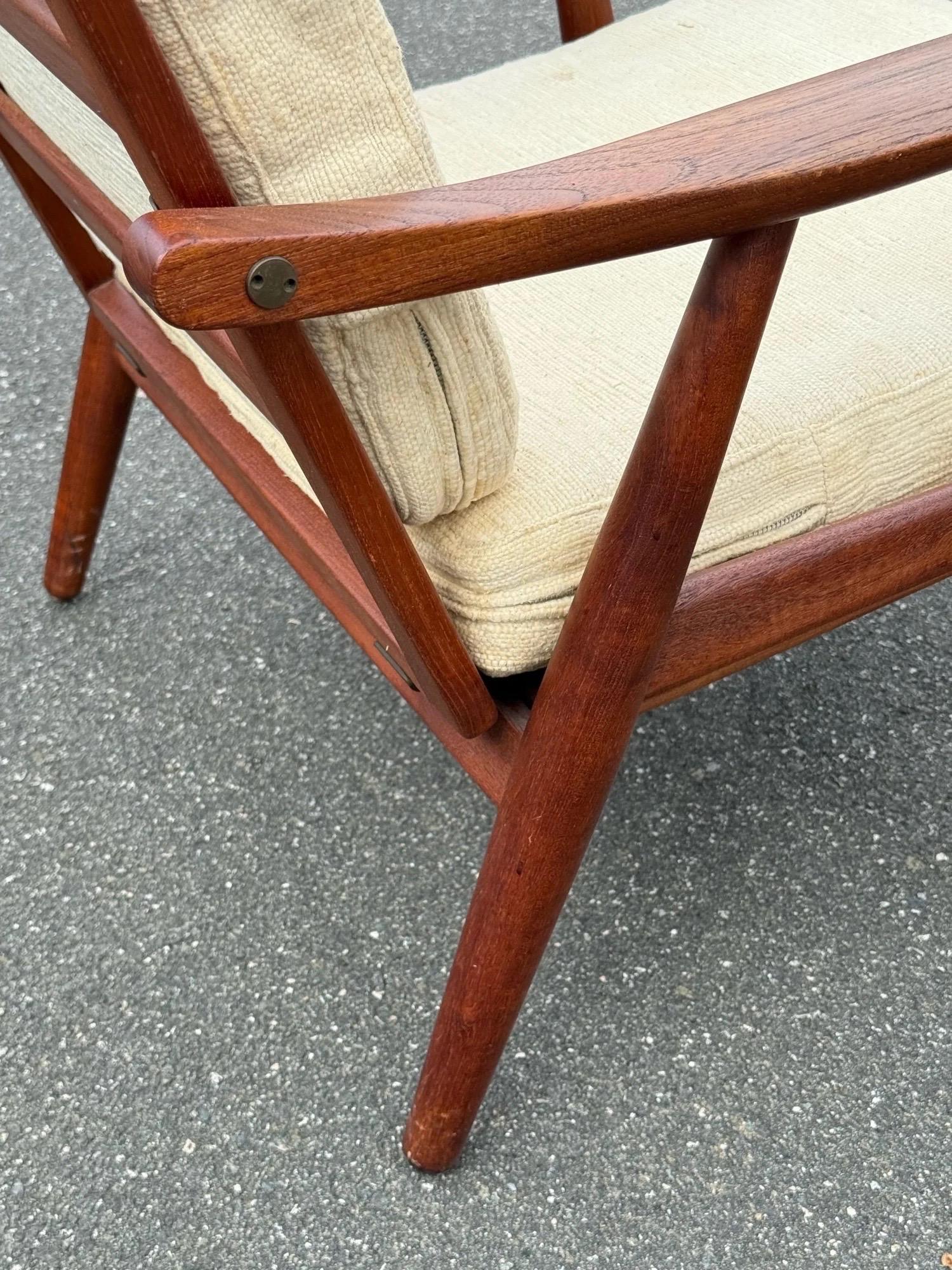 GE-270 Loungesessel aus der Jahrhundertmitte von Hans J. Wegner für Getama (Mitte des 20. Jahrhunderts) im Angebot