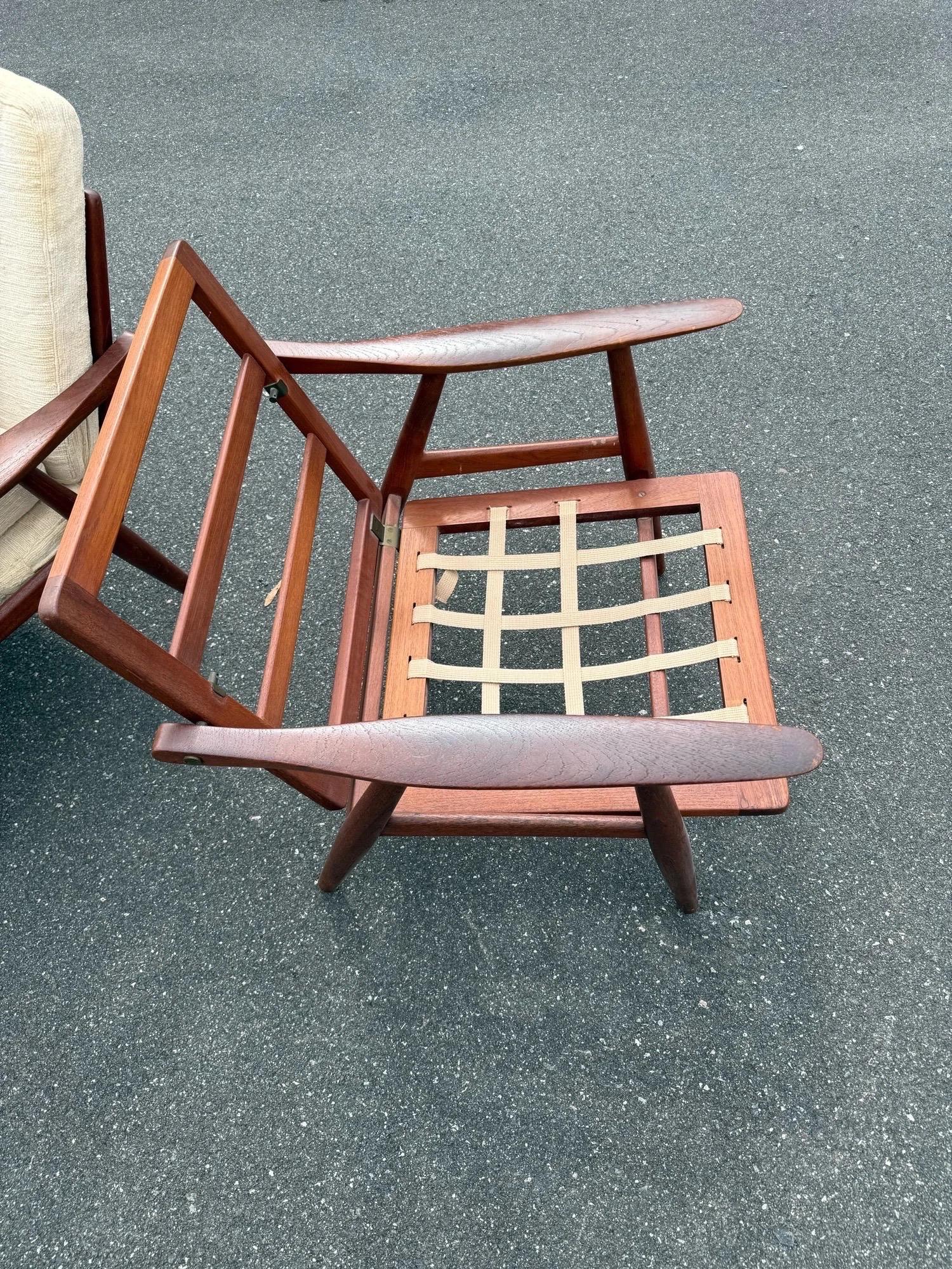 GE-270 Loungesessel aus der Jahrhundertmitte von Hans J. Wegner für Getama im Angebot 1