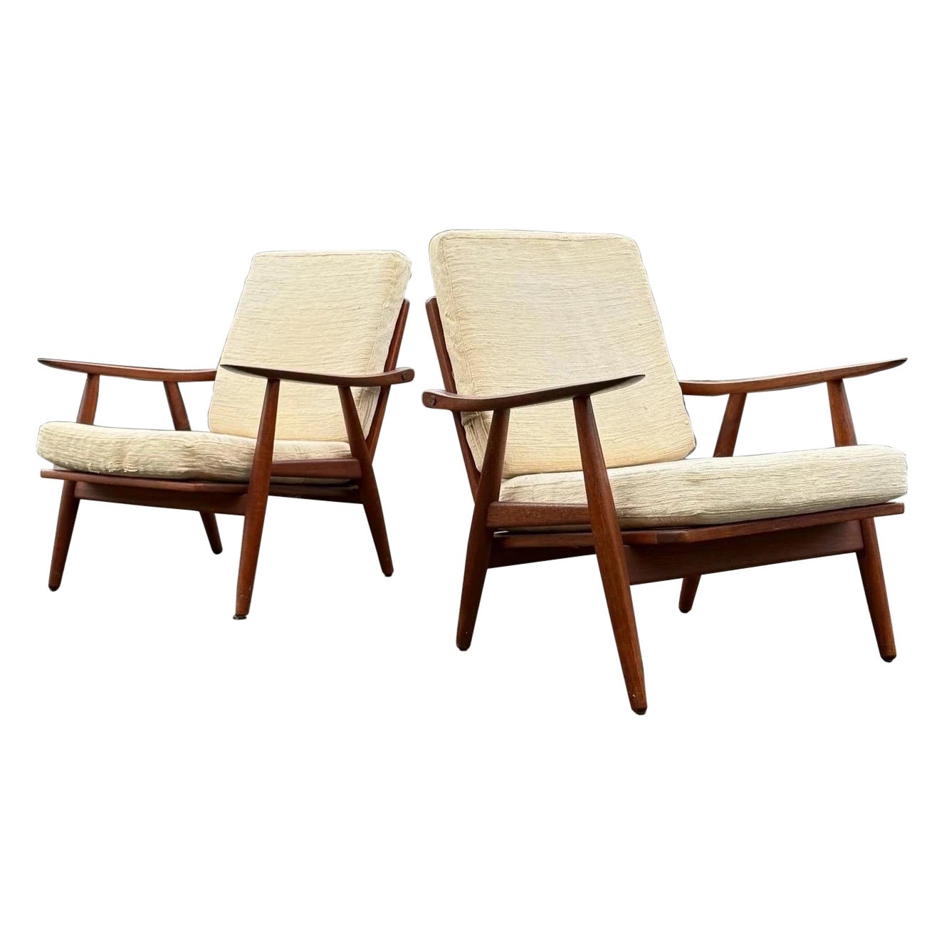 GE-270 Loungesessel aus der Jahrhundertmitte von Hans J. Wegner für Getama im Angebot