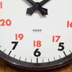 MCM Gents of Leicester 24 Hour Bakelite Wall Clock C.1960