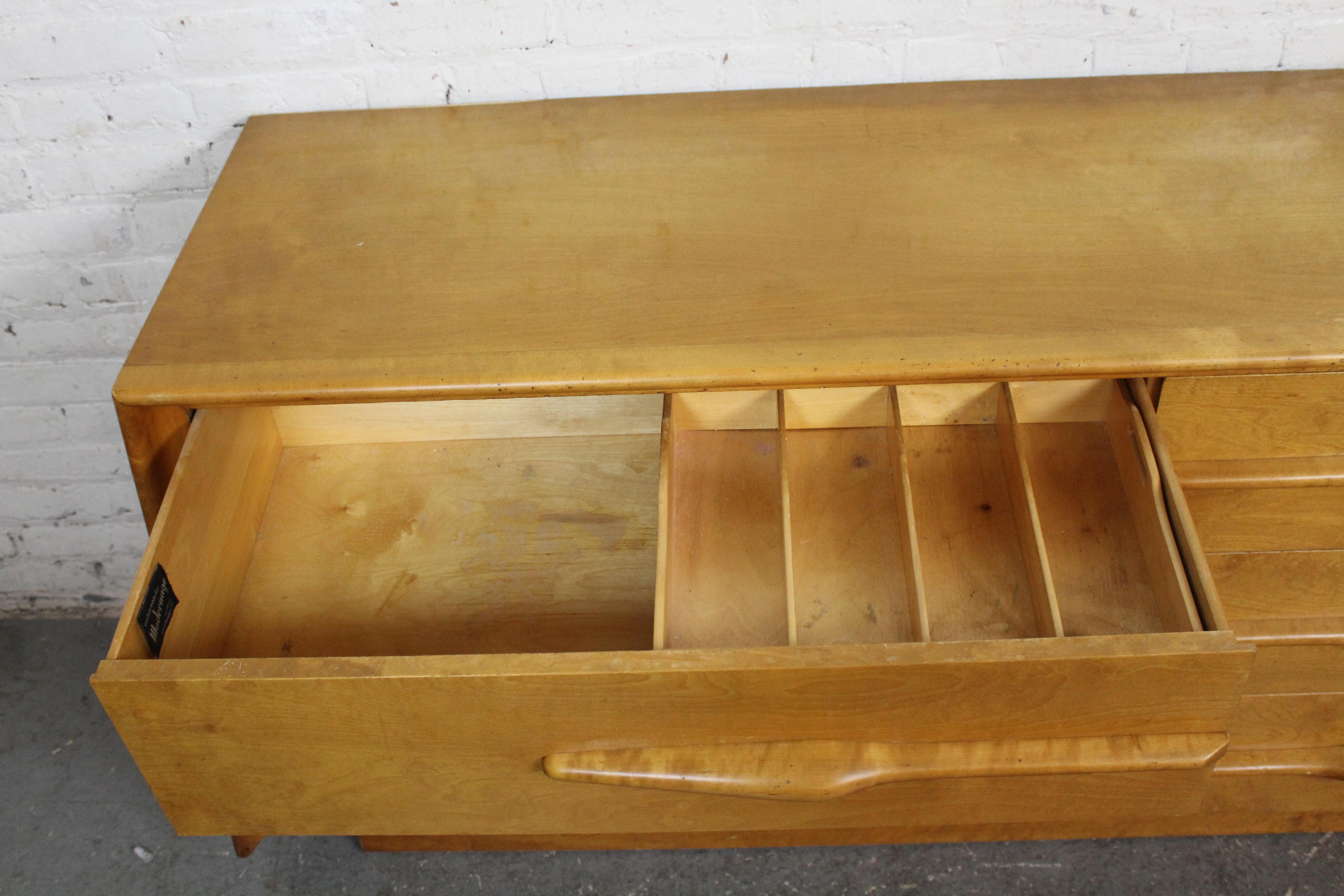 Mid-Century Geometric Birch Dresser by Edmond Spence For Sale 3