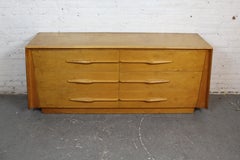 Mid-Century Geometric Birch Dresser by Edmond Spence