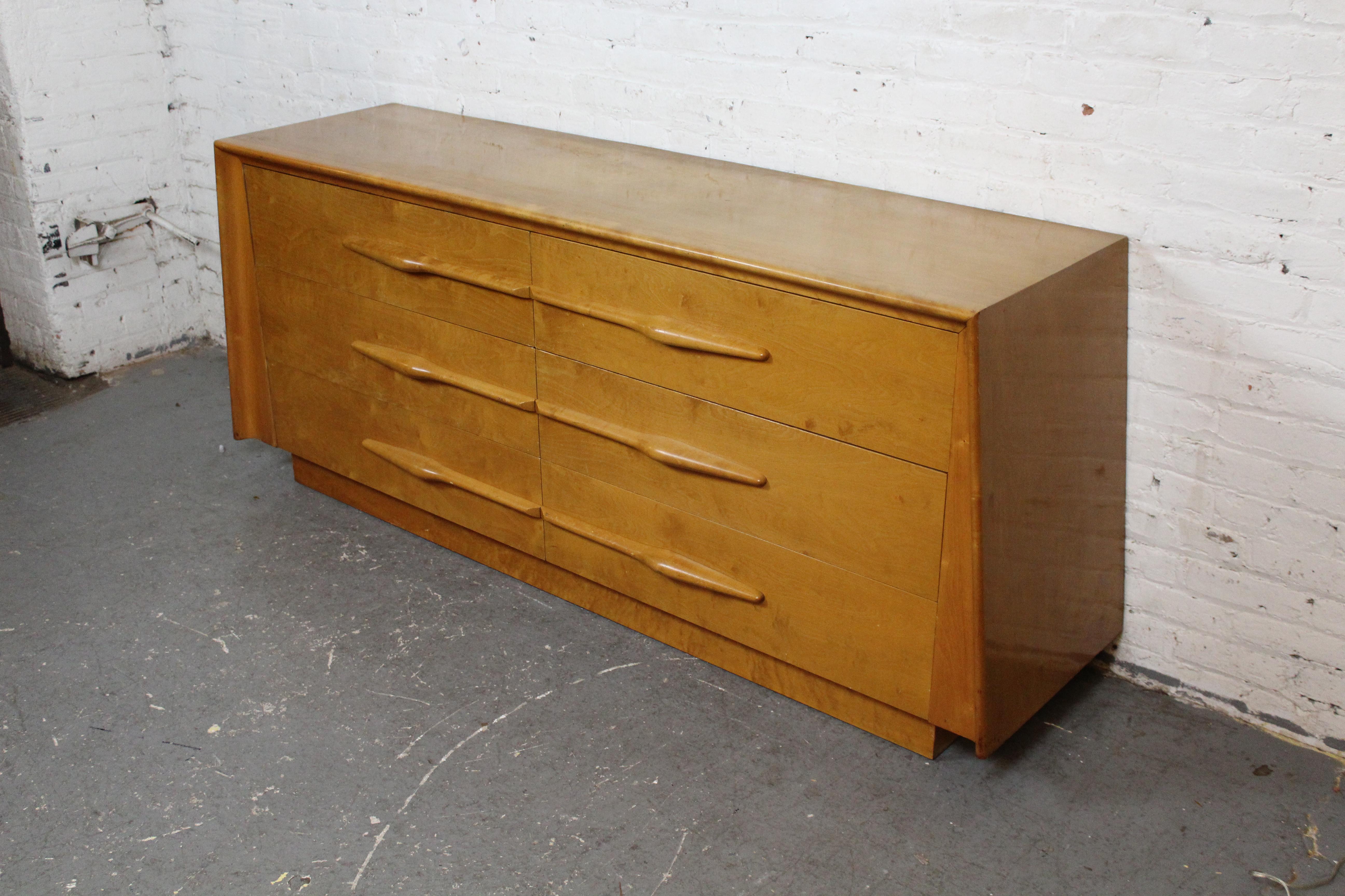 Mid-Century Modern Mid-Century Geometric Birch Dresser by Edmond Spence For Sale
