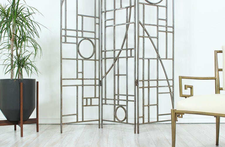 PostModern Geometric Folding Room Divider by Robert Sonneman at 1stDibs