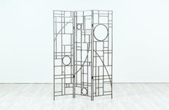 Post-Modern Geometric Folding Room Divider by Robert Sonneman