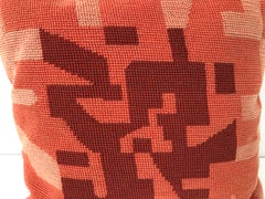 Midcentury Geometric Needlepoint Pillow