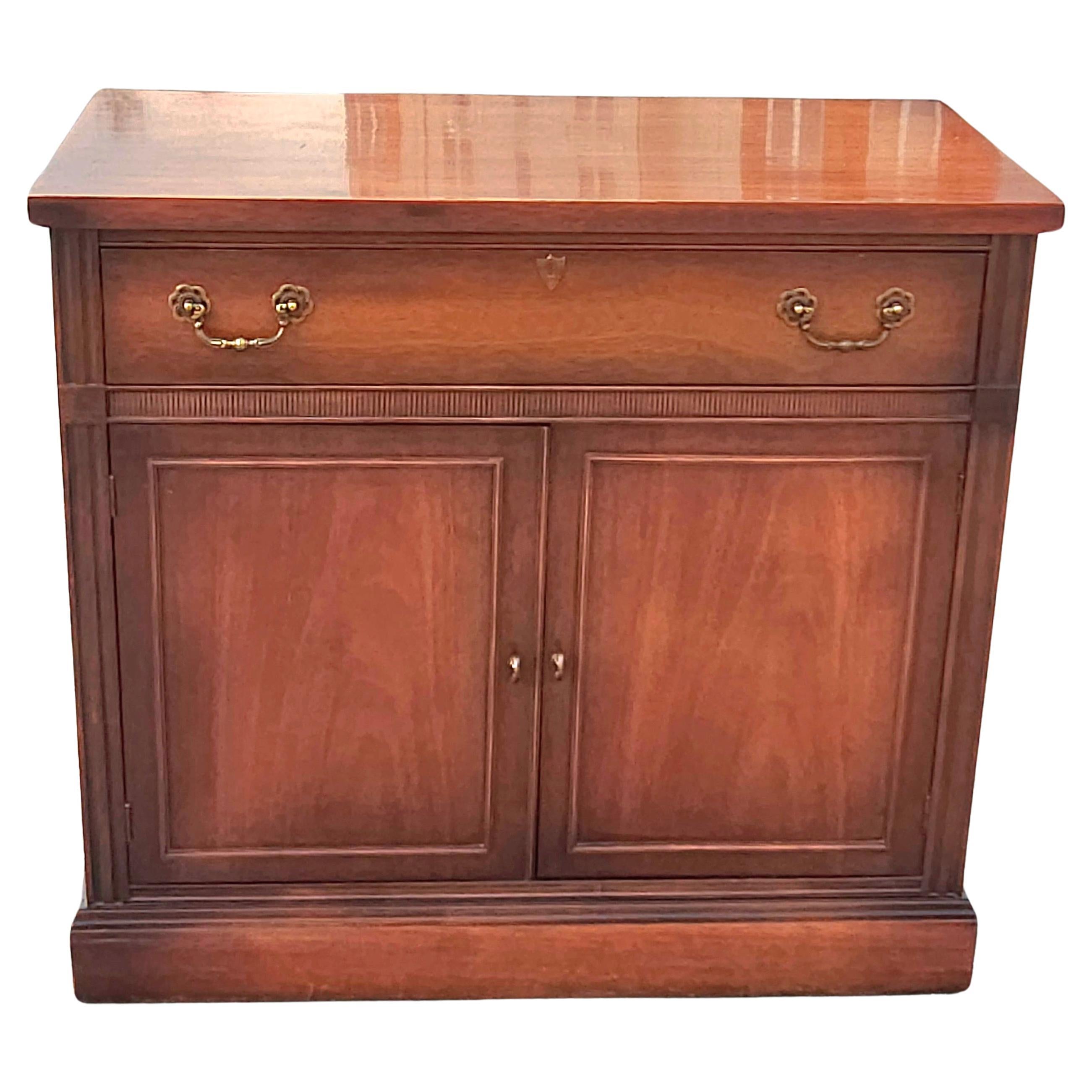 Mid Century George III Style Mahogany Side Cabinet / Server