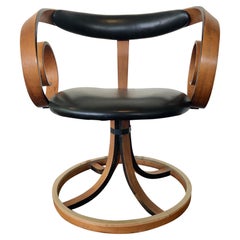 Mid Century George Mulhauser Walnut Bentwood Sultana Scroll Chair