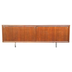 Vintage Mid Century George Nelson for Herman Miller Low Walnut Cabinet Credenza
