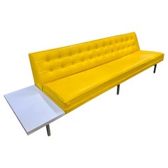 Retro Midcentury George Nelson for Herman Miller Steel Frame Sofa with Table