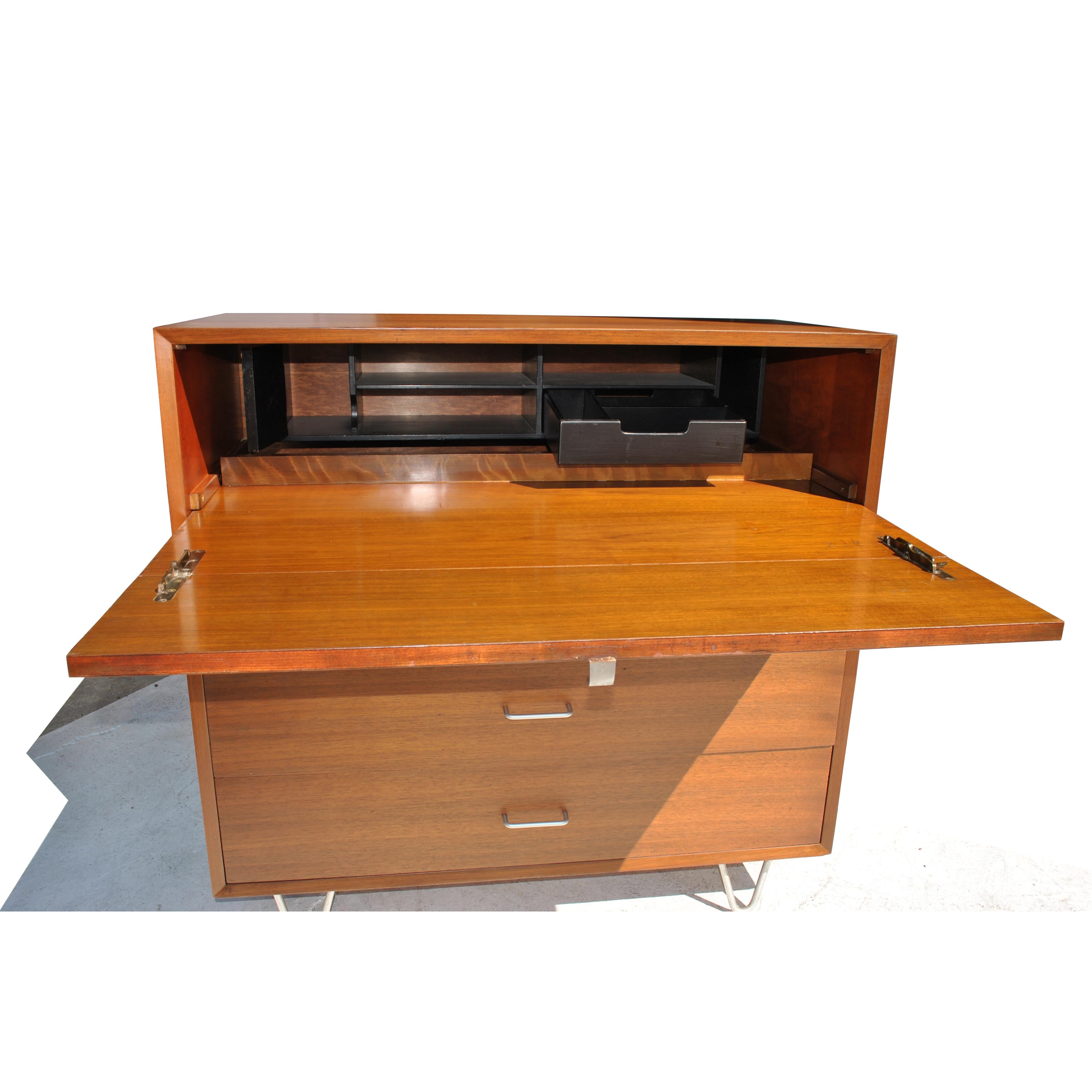 20th Century Midcentury George Nelson Gentlemens Secretary Chest For Sale