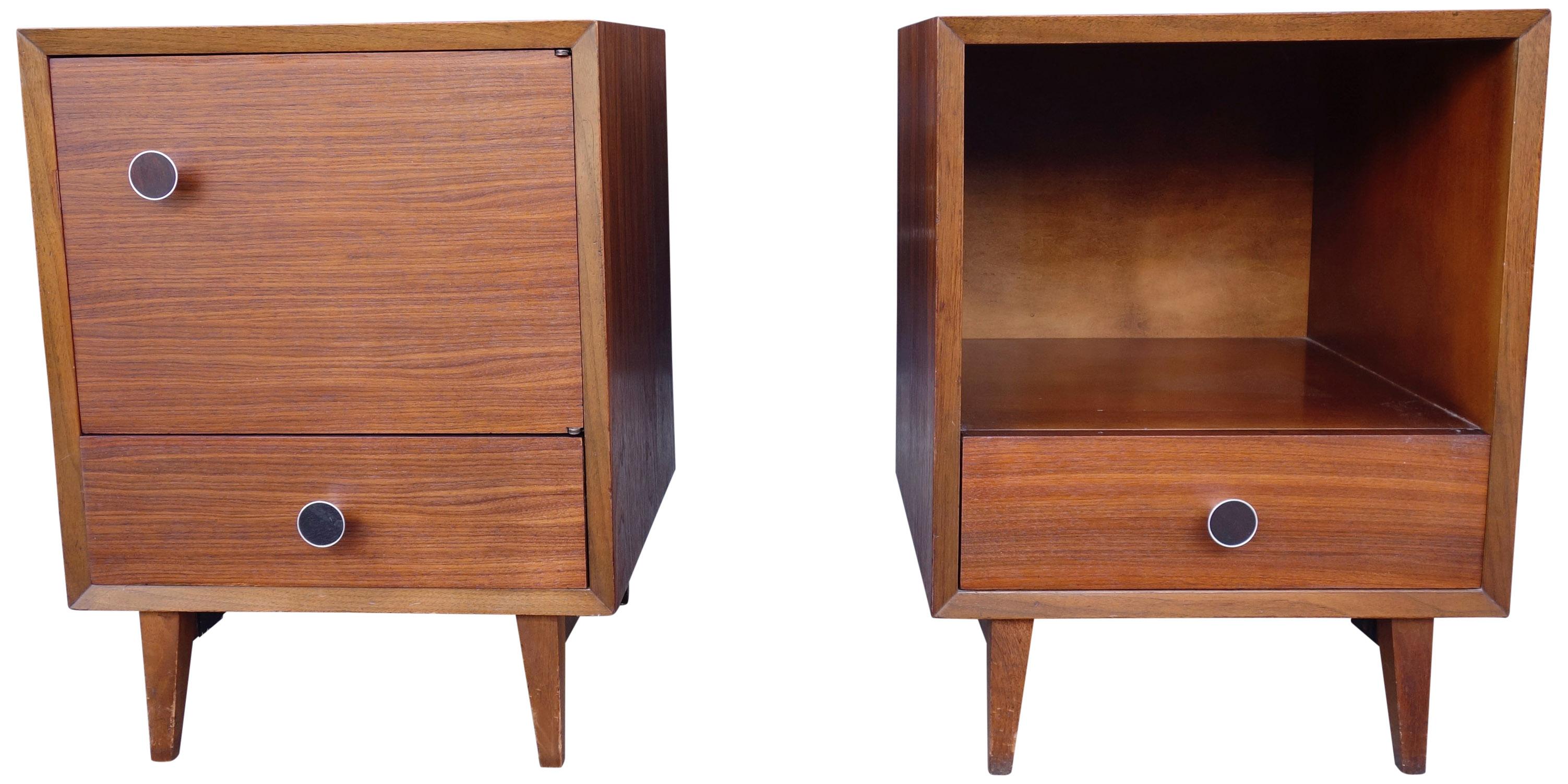 Mid-Century Modern Midcentury George Nelson Nightstands for Herman Miller