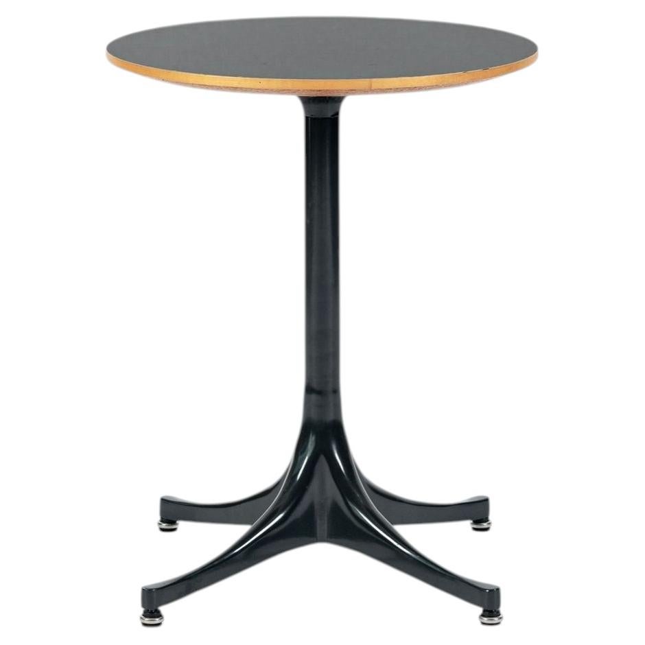 Pre-owned Herman Miller Mid Century George Nelson Pedestal Side Table For Black Laminate