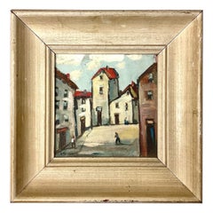 Mid Century George Seidman Ölgemälde auf Karton