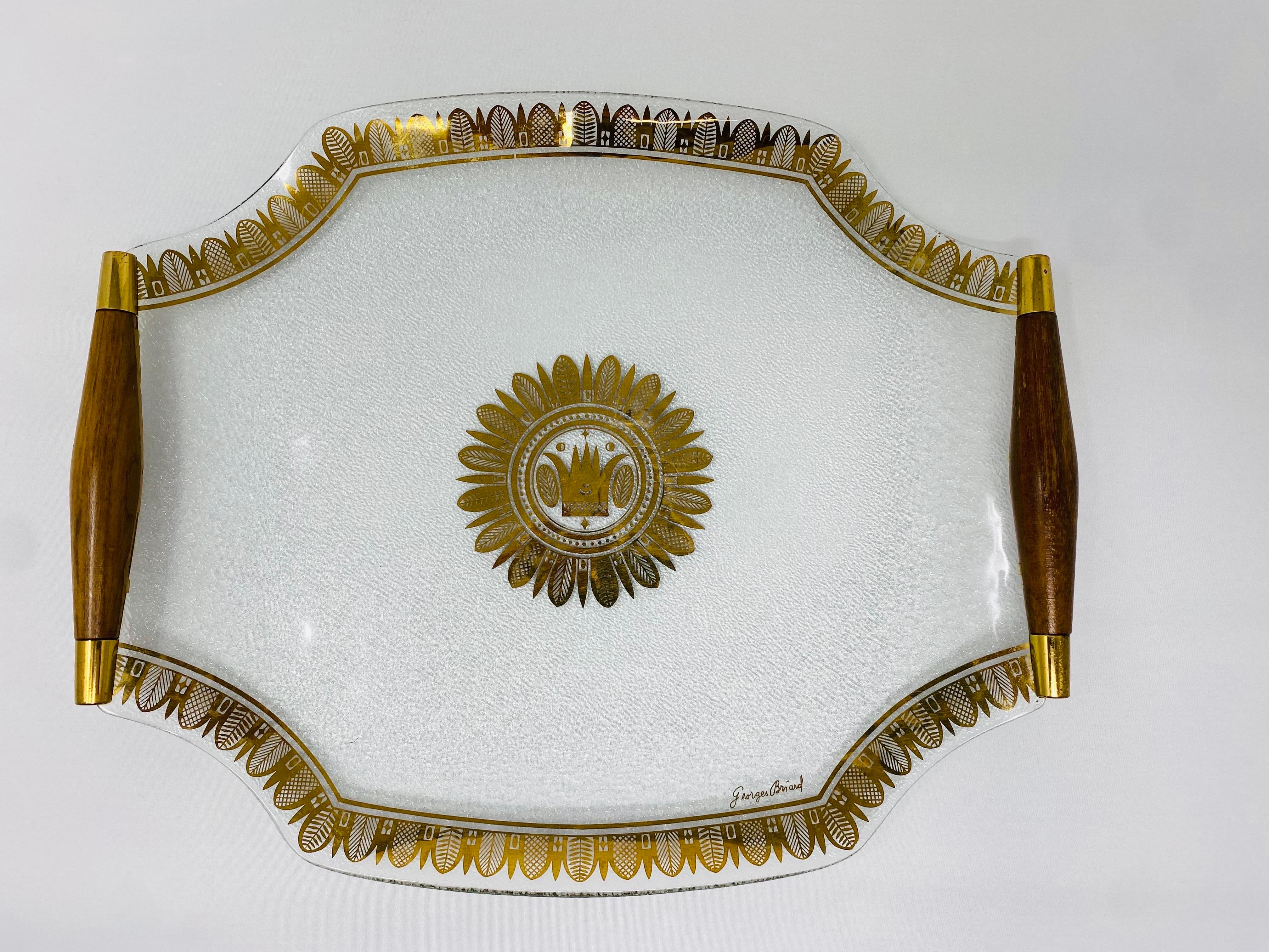 Bandeja de servir de mediados de siglo Georges Briard Años 60 Estadounidense en venta