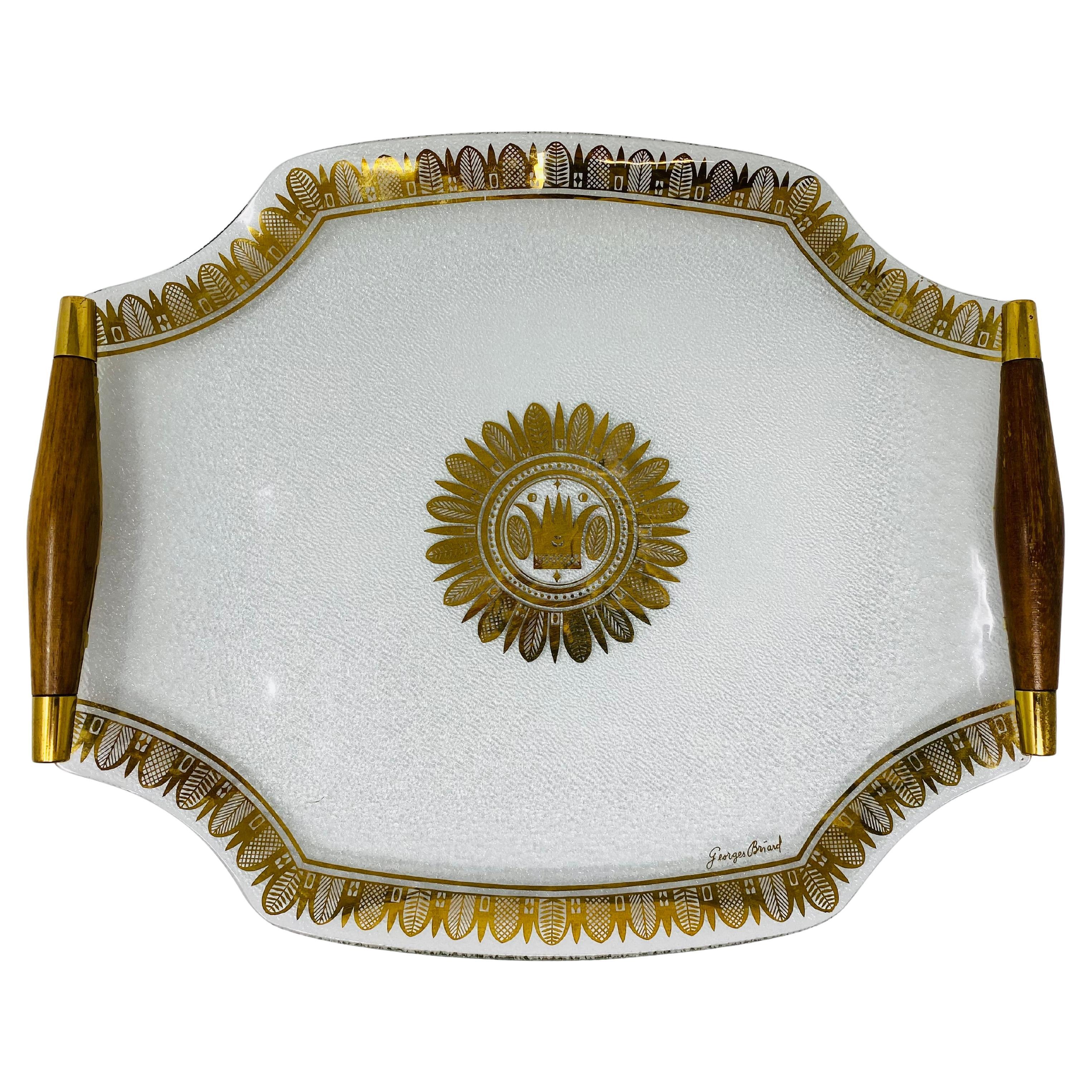 Mid Century Georges Briard Serviertablett 1960er Jahre