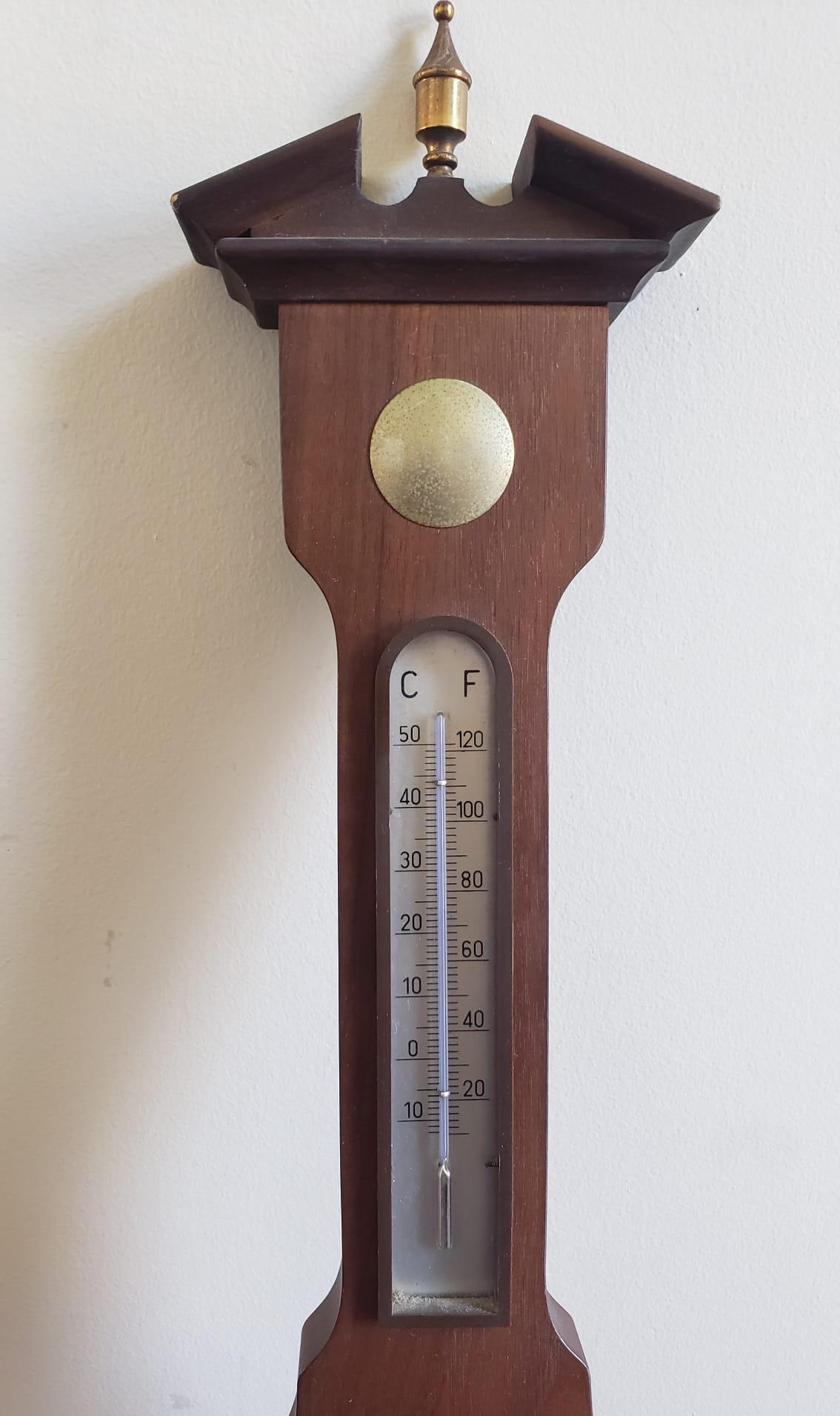 Other Mid-Century Georgian Style German Wall Barometer For Sale