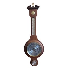 Deutsches Wandbarometer im georgianischen Stil aus der Mitte des Jahrhunderts