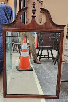Mid Century Georgian Style Mahogany Wall Mirror