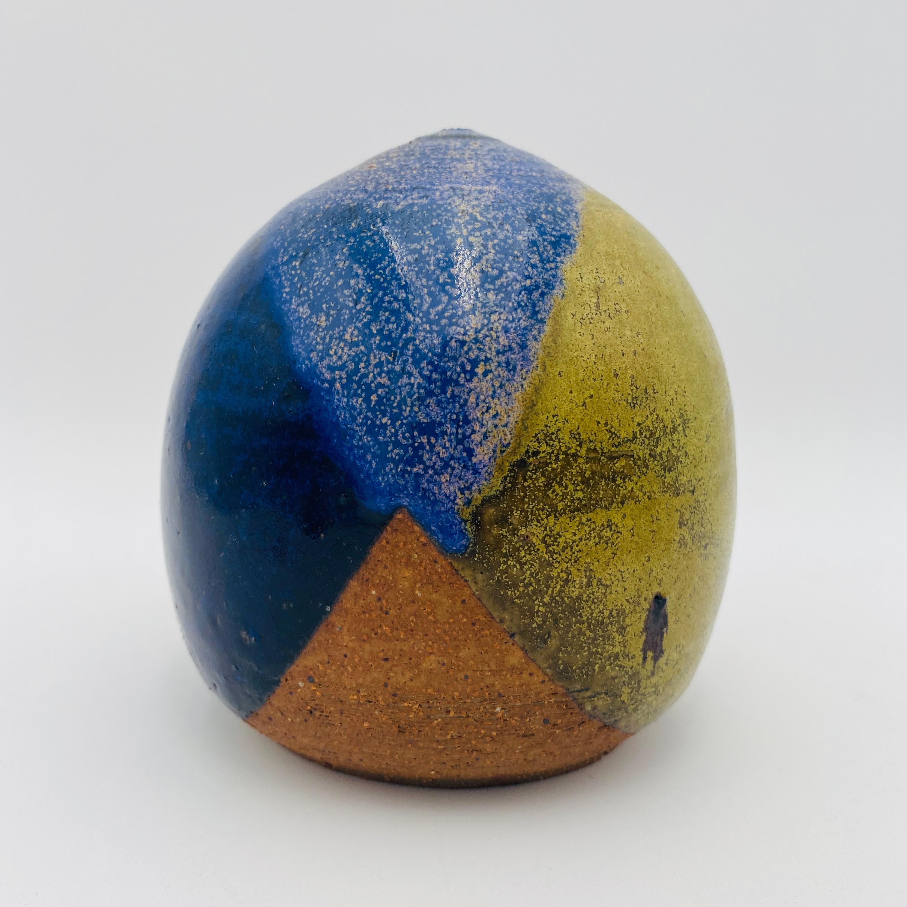 Metà XX secolo Vaso d'arte di metà secolo dello Studio Gerald Patrick Pottery in vendita