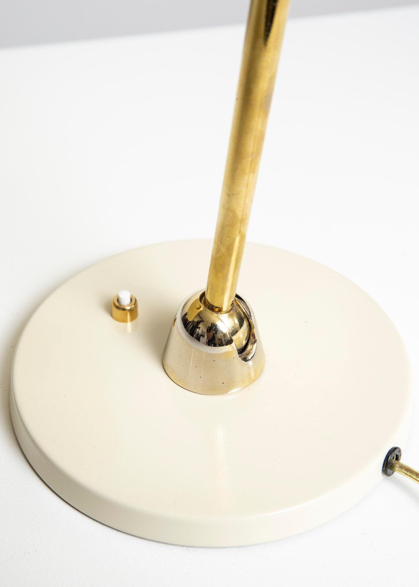 Brass Mid Century Gerald Thurston desk lamp by Lightolier