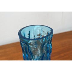 Jarrón de cristal de corteza alemán de mediados de siglo de Ingrid Glas, Alemania, años 60