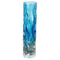 Mid-Century German Bark Glass Vase from Ingrid Glas, Germany, 1960s