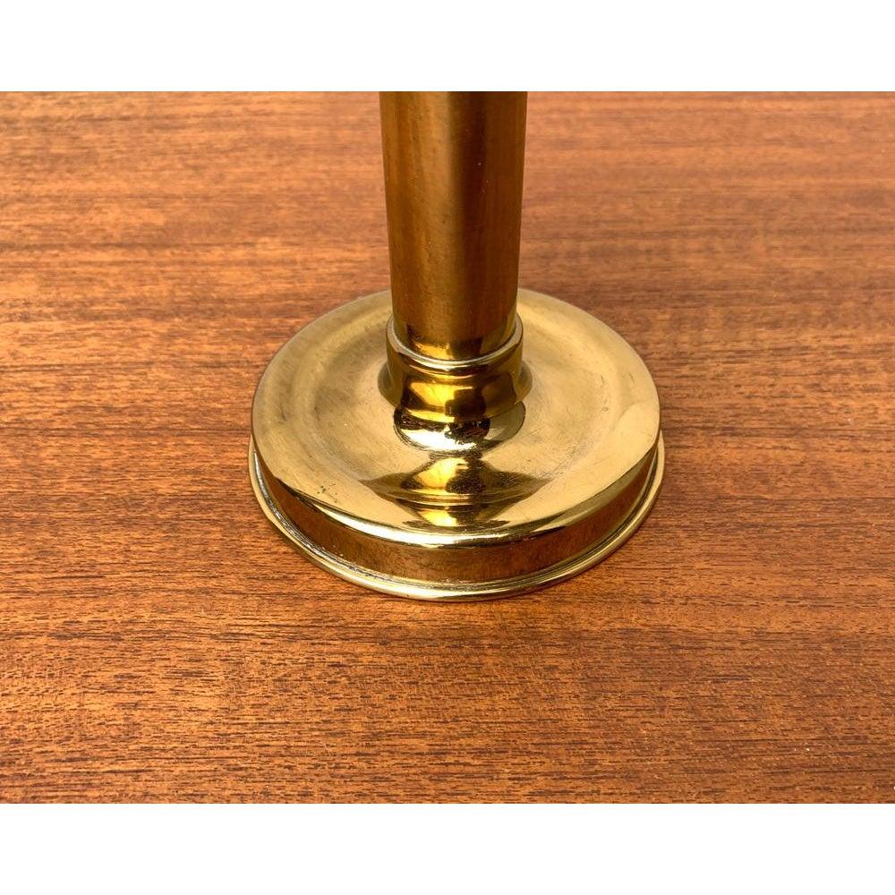 Mid-Century German Brass and Glass Candleholder by Harald Buchrucker, 1960s For Sale 1