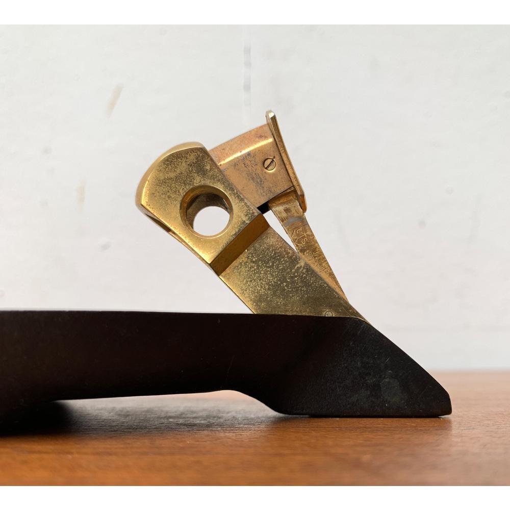 Mid-Century German Brass Ashtray with Cigar Cutter, 1950s For Sale 6