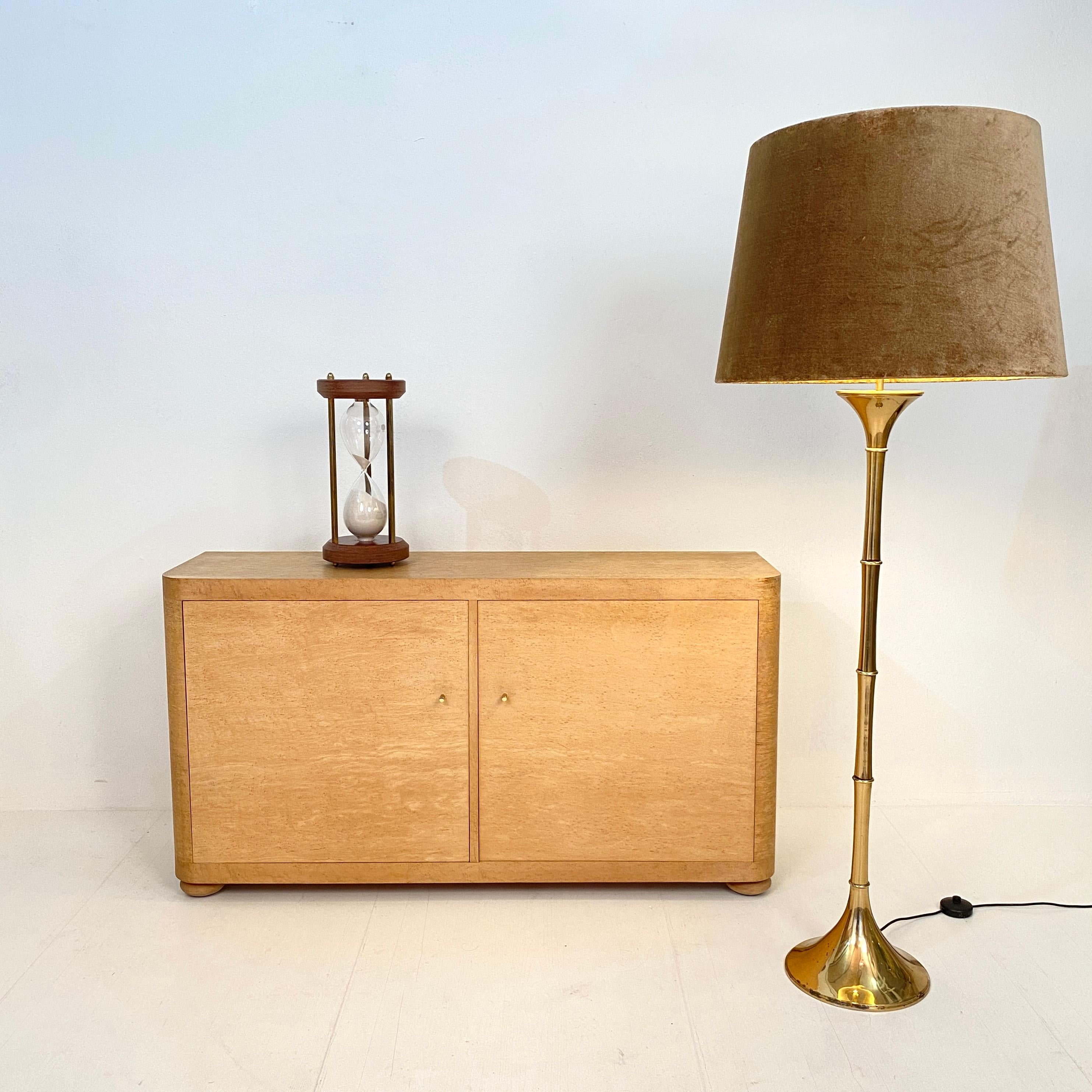 Late 20th Century Mid-Century German Brass Floor Lamps ‘Bamboo Ml 1 F’ by Ingo Maurer, 1968