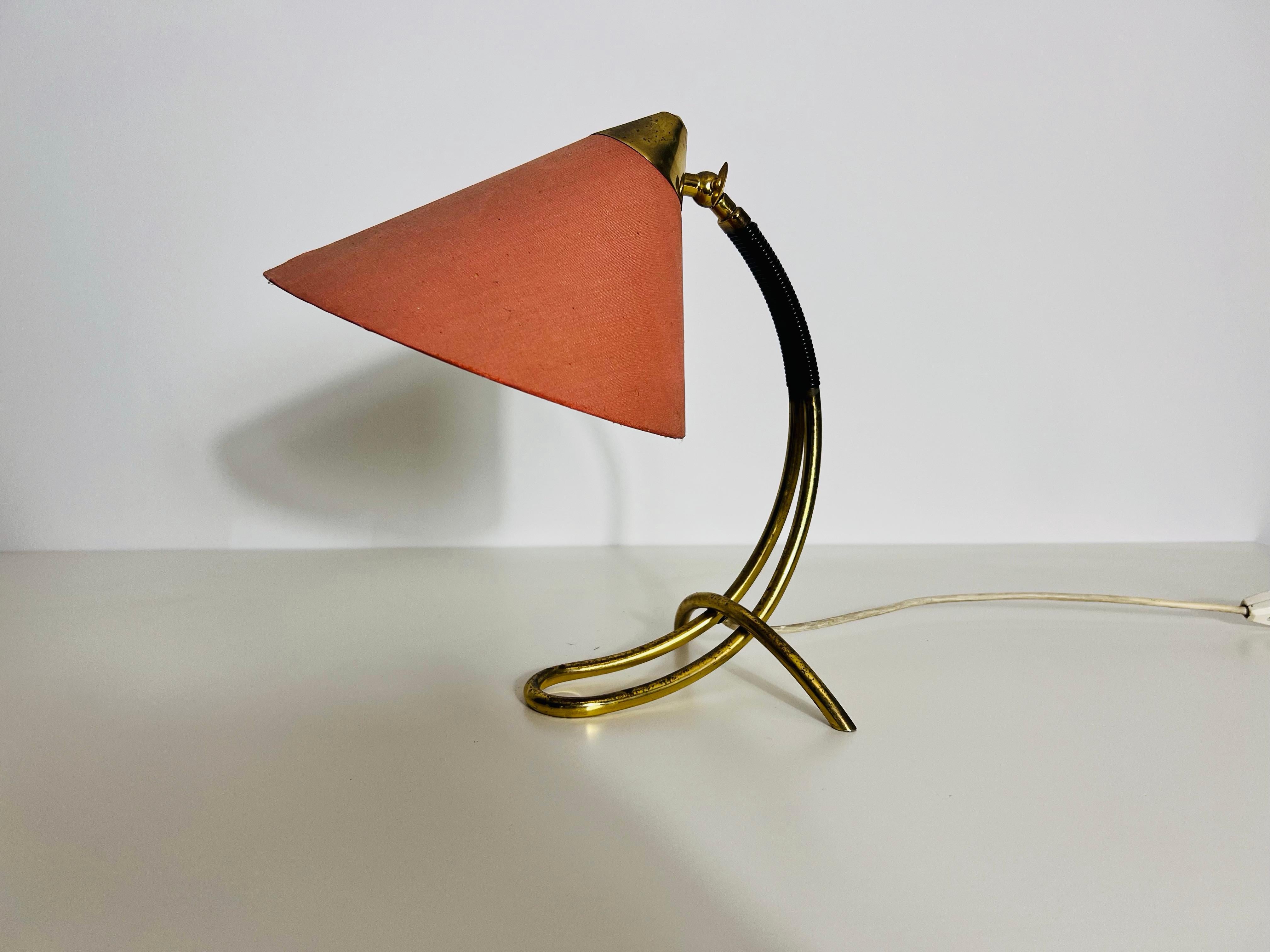 Mid-Century Modern Lampe de table allemande en laiton du milieu du siècle, années 1960 en vente
