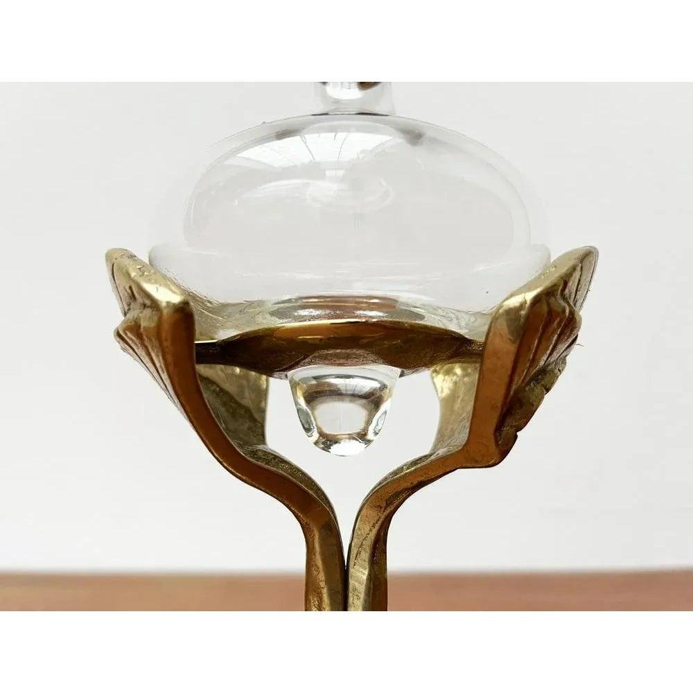 20th Century Mid-Century German Bronze Ornamental Oil Lamp from Gilde, 1960s For Sale